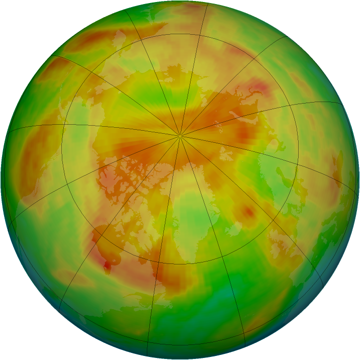 Arctic ozone map for 07 May 1983